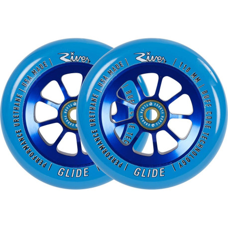 Scooter Roues River Wheels Naturals Glide Pro 2-Pack 110mm - Sapphire 2024  - Roues