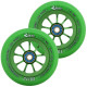 Scooter Roues River Wheels Naturals Glide Pro 2-Pack 110mm - Emerald 2024  - Roues