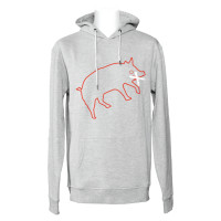 Hoodie Pig Pullover Heather Grey 2020