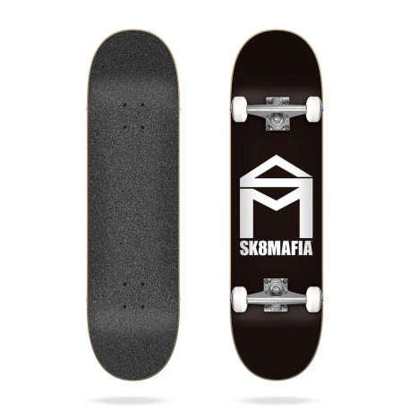 Skateboard Sk8Mafia House Logo Black 7.75" - Complete 2020