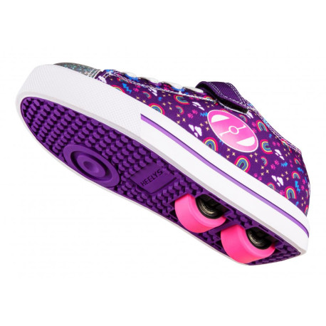 Schuhe mit Rollen Heelys X2 Snazzy Purple/Multi/Rainbow 2022