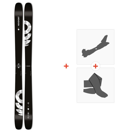 Ski Movement Fly Two 88 2022 + Fixations ski de rando + Peaux 