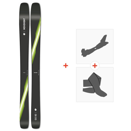 Ski Movement Go 90 Jr 2024 + Touring Ski Bindings + Climbing Skins  -