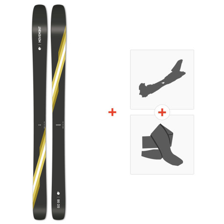 Ski Movement Go 98 Ti 2024 + Touring Ski Bindings + Climbing Skins  -
