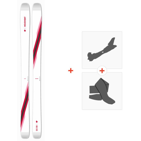 Ski Movement Go 98 W Ti 2024 + Fixations de ski randonnée + Peaux