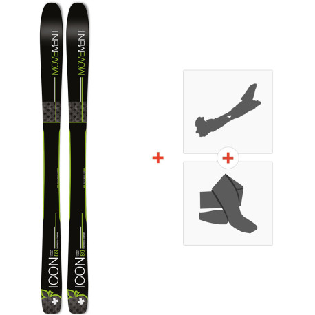 Ski Movement Icon 89 Titanal 2020 + Fixations ski de rando + Peaux  - All Mountain + Rando