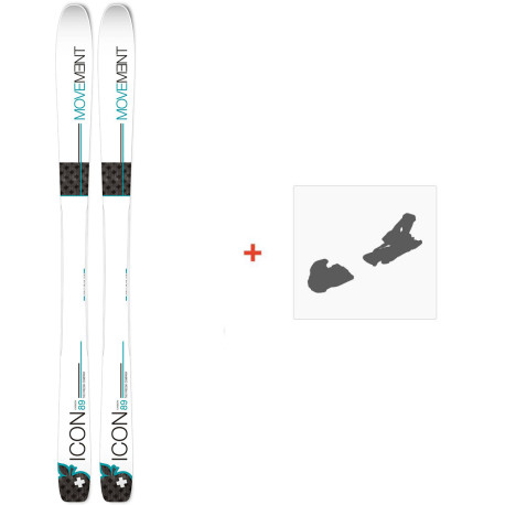 Ski Movement Icon 89 W 2020 + Ski Bindungen  - Ski All Mountain 86-90 mm mit optionaler Skibindung