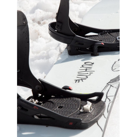Fixation Snowboard K2 Womens Clicker X Hb Black 2023 - Snowboard Bindings Women