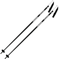 Bâtons de Ski Movement Branded Alu Poles Black/White 2025 
