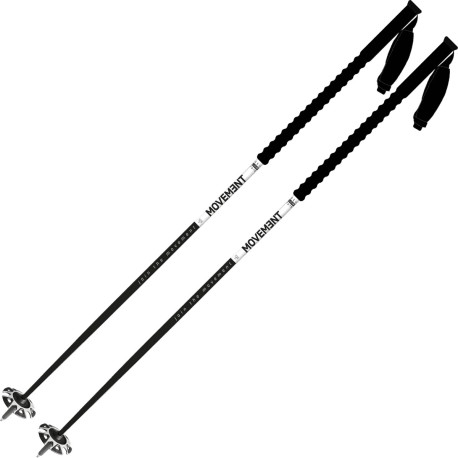 Bâtons de Ski Movement Freeski One Black/White 2024