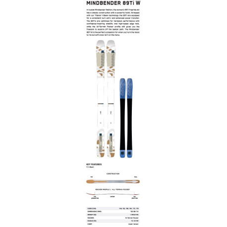 Ski K2 Mindbender 89Ti W 2024