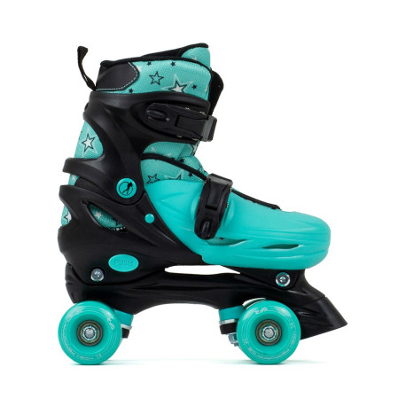 Patins à roulettes quad Sfr Nebula Adjustable Black/Green 2023 - Roller Quad
