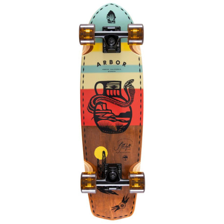 Komplettes Cruiser-Skateboard Arbor Jess Mudgett Pocket Rocket 2026  - Cruiserboards im Holz Complete