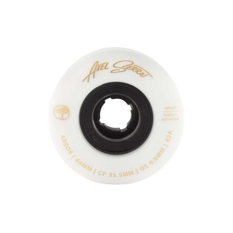 Longboard wheels Arbor Spud Axel Serrat White 82a 2026  - Longboard Wheels