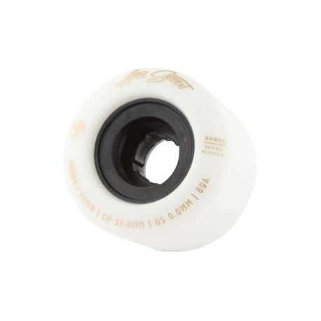 Longboard Rollen Arbor Suave Axel Serrat White 58mm 2023