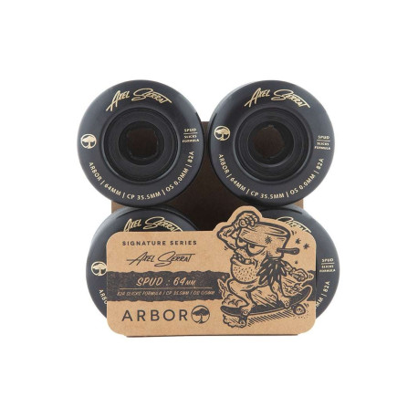 Longboard Rollen Arbor Spud Axel Serrat Black 82a 2026  - Longboard Rollen
