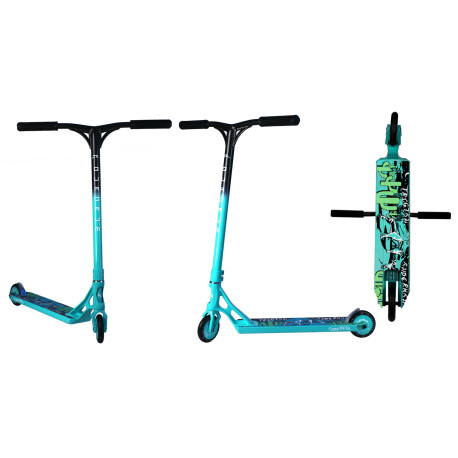 Trotinette Freestyle AO Scooter Quadrum 3 Tristan Teal 2019  - Trottinette Freestyle Complète