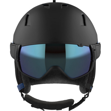 Salomon Skihelm Driver Black Estate Blue 2022