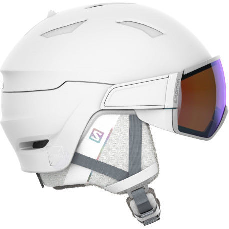 Salomon Skihelm Mirage Photo White Silver 2022