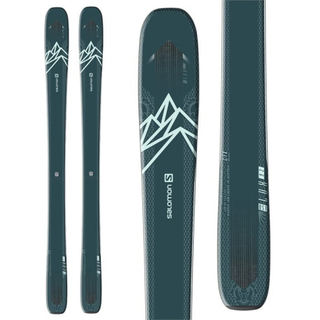 Ski Salomon N QST Lux 92 Blue Green/Light Blue 2021