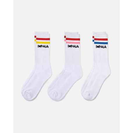 Chaussettes De Ville Ou A Roulettes Impala Stripe Sock 3Pk 2023