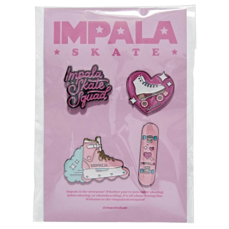 Outils de patinage en ligne Impala Skate Enamel Pin Pack Assorted 2023