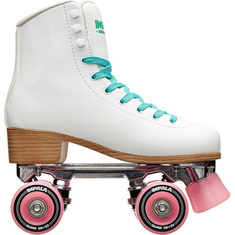 Patins à roulettes quad Impala Quad Skate White/Pink 2023