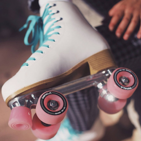 Patins à roulettes quad Impala Quad Skate White/Pink 2023