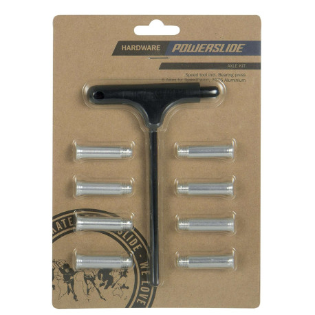 Inline -Skate -Zubehör Powerslide AL Single Axle Torx 8 Pack 2023
