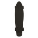 Kunststoff-Skateboard D Street Triple Black 23 2023