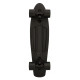Kunststoff-Skateboard D Street Triple Black 23 2023