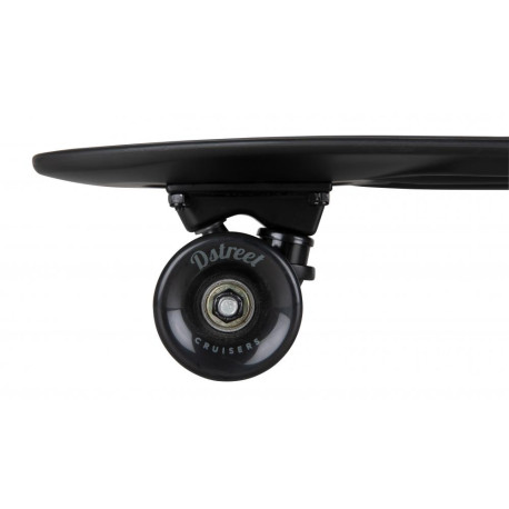 Kunststoff-Skateboard D Street Triple Black 23 2023