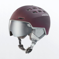 Casque de ski à visière Head Rachel 5K + Spare Lens Burgundy 2023
