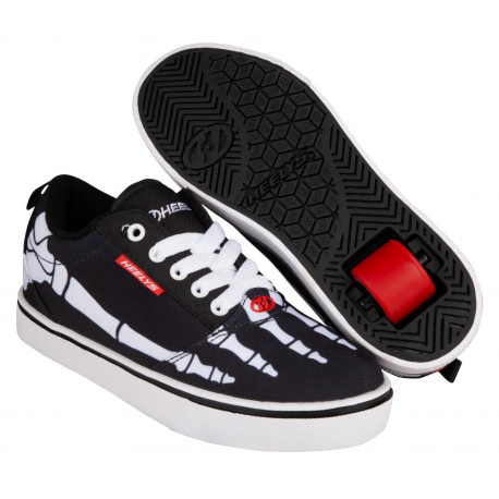 Chaussures à roulettes Heelys X Pro 20 Prints Black/White/Red/Skeleton 2022 - Heelys Garçons