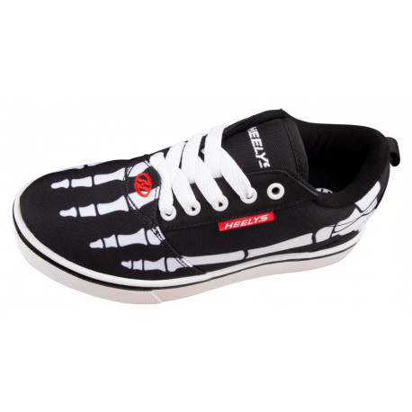 Chaussures à roulettes Heelys X Pro 20 Prints Black/White/Red/Skeleton 2022 - Heelys Garçons