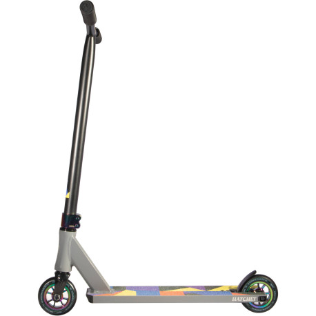 Trotinette Freestyle North Scooters Hatchet Pro Dark Grey & Oilslick 2021  - Trottinette Freestyle Complète