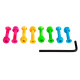 Hardware Sushi Coloured Allen Bolts  (Pk 8) 2023 - Hardware (Schrauben etc.)