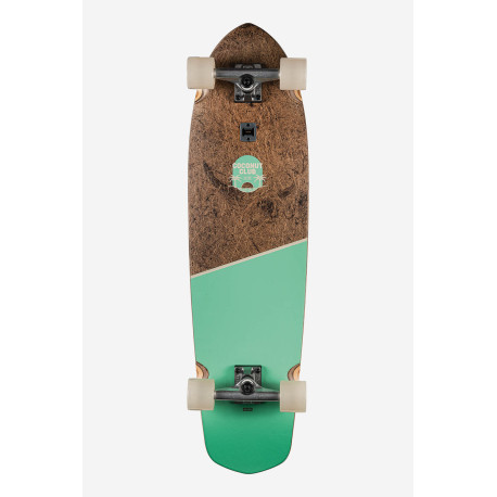 Skateboard Cruiser Complet Globe Blazer Xl 36\\" Coconut/Lime 2022  - Cruiserboards en bois Complet