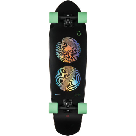 Komplettes Cruiser-Skateboard Globe Big Blazer 32\\" Black/Green 2023  - Cruiserboards im Holz Complete