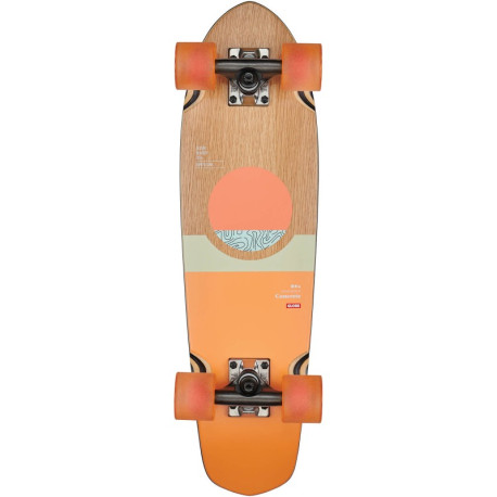 Komplettes Cruiser-Skateboard Globe Blazer 26'' White Oak/Concrete 2023  - Cruiserboards im Holz Complete