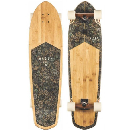 Skateboard Cruiser Complet Globe Blazer Xl 36\\" Bamboo/Floral Couch 2023  - Cruiserboards en bois Complet