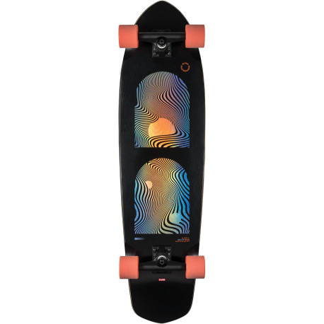 Komplettes Cruiser-Skateboard Globe Blazer Xl 36\\" Black/Orange 2023  - Cruiserboards im Holz Complete
