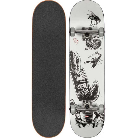 Skateboard Globe G1 Hard Luck 8.0'' -White/Black- Complete 2023