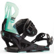 Snowboard Bindungen Now Brigada Black/Turquoise 2020