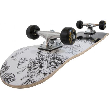 Slide | Skateboard | 31-Inch | Black White 2022