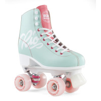 Quad skates RioRoller Script Teal / Coral 2023