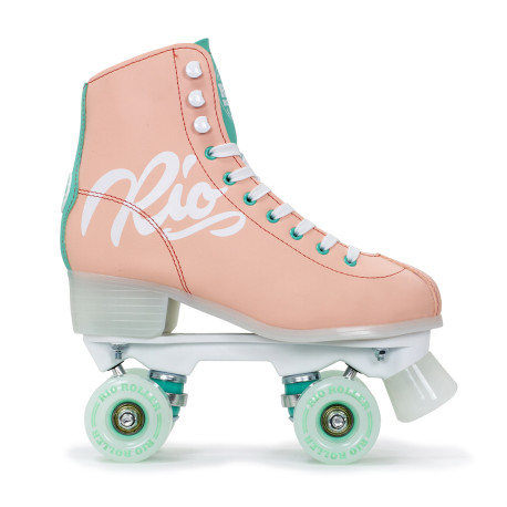 Rollschuhe RioRoller Script Peach / Green 2023