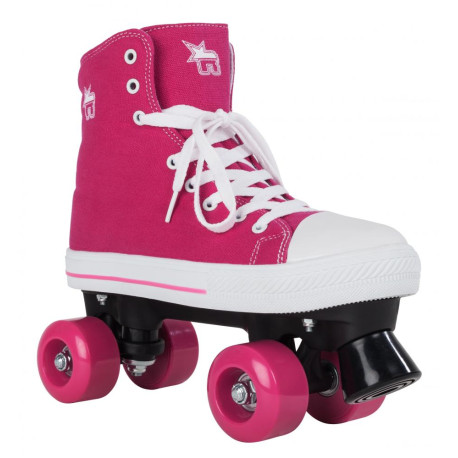Quad skates Rookieskates Canvas High Pink 2019