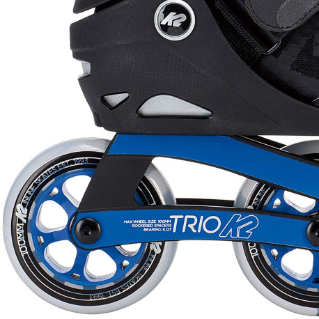 Roller en ligne K2 Trio 100 Blak Blue 2019