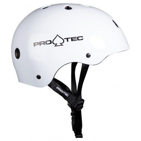 Skateboard helmet Pro-tec Classic Certified Gloss White 2023